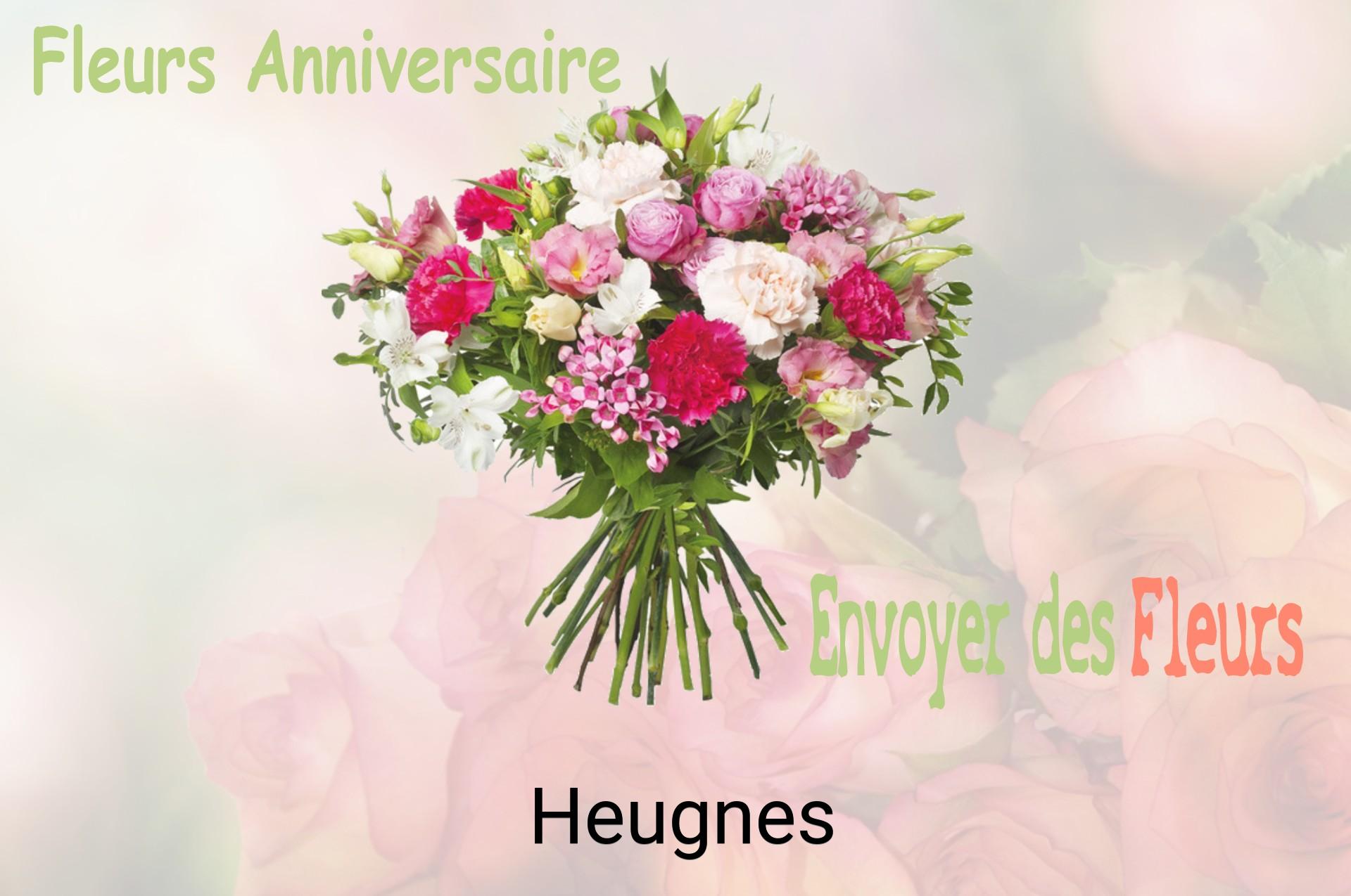 Bouquet de fleurs d’anniversaire livré à Heugnes